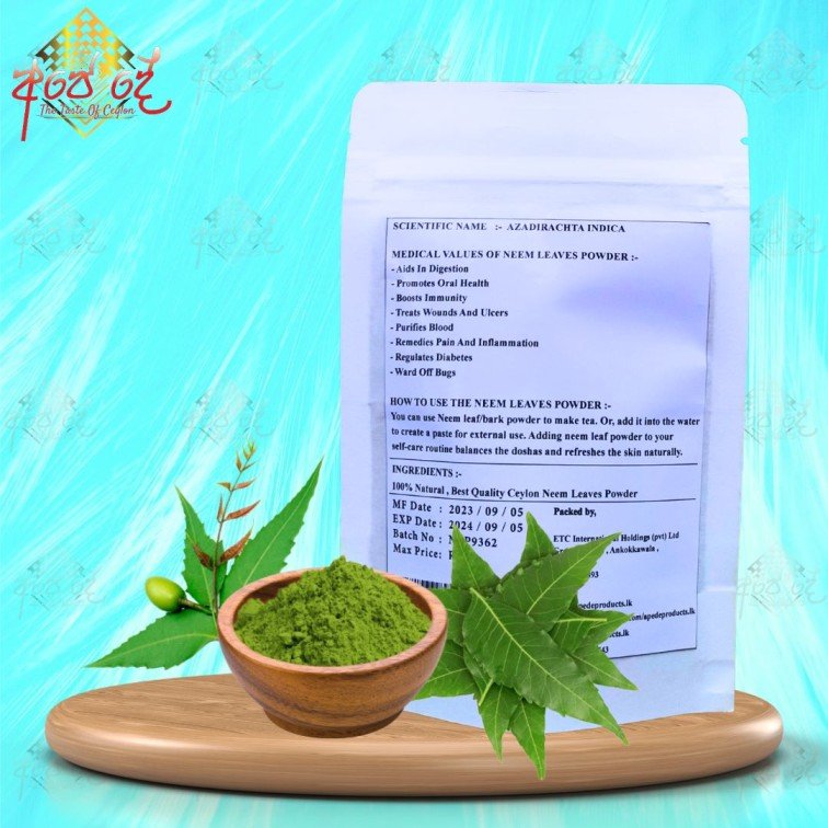 Premium Neem (Kohomba) Leaves Powder - Azadirachta indica ...