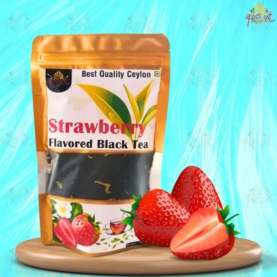 Strawberry flavored black tea